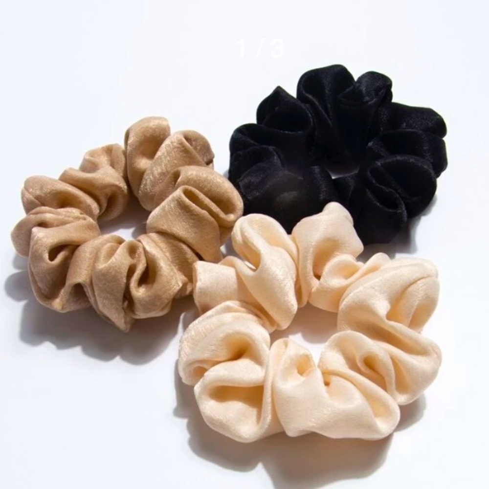 3 pc hair tie scrunchies! Multicolor. OS. NWOT.